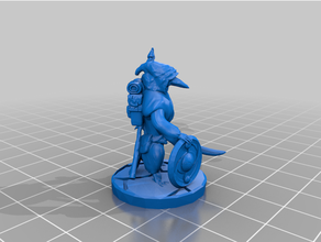 mystérieux kenku remix mdn miniature donjons dragons fantaisie pathfinder table 3d print model - Mito3D