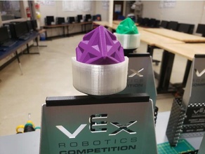 vex edr tour prise contrôle trophée topper robotics vrc 3d print model - Mito3D