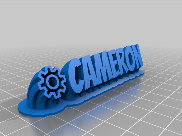 cameron personnalisé 3D print model - Mito3D