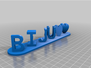 biju med red kundengebundene 3d print model - Mito3D