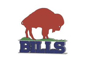 buffalo bills stehen Rechnungen 3d print model - Mito3D