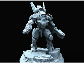chaton furtif waifu armure mecha figurine 28mm sci gratuite scifi table jeu warhammer 3d print model - Mito3D