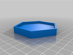 petite hex pot base 3d print model - Mito3D