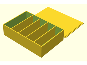 parametrico sezioni box personalizzabile partizione 3d print model - Mito3D