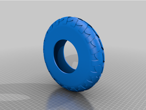1 6 scale truck tire 3d print model - Mito3D