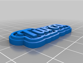 personalizado várias linhas tag porta chaves 3d print model - Mito3D