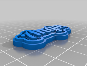 personnalisé multiligne tag trousseau clés 3d print model - Mito3D