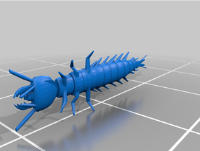 dobsonfly larve 3d print model - Mito3D