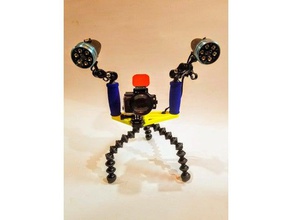 rodam gopro diving tray macromate mount scubadiving scuba 3d print model - Mito3D