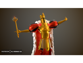 roi chevalier elcronaccg fanart fan art figure indie jeu shovel knight 3d print model - Mito3D