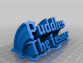 puddles lesser customized 3d print model - Mito3D