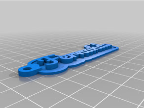 personalizzato catena chiave personale misura 3d print model - Mito3D