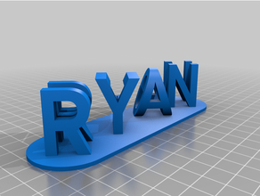 ryan neon customized 3d print model - Mito3D