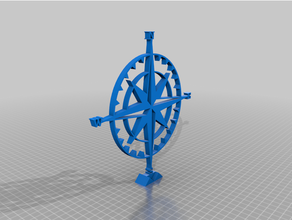 standing compass 3d print model - Mito3D