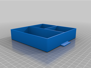 customized drawer box hex pattern sides 3d print model - Mito3D