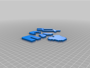 minecraft öğeleri ayarlayın 3d print model - Mito3D