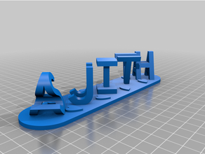 ajith customized 3d print model - Mito3D