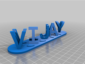 vijay customized 3d print model - Mito3D