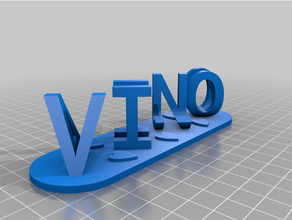 vino personalizado 3d print model - Mito3D