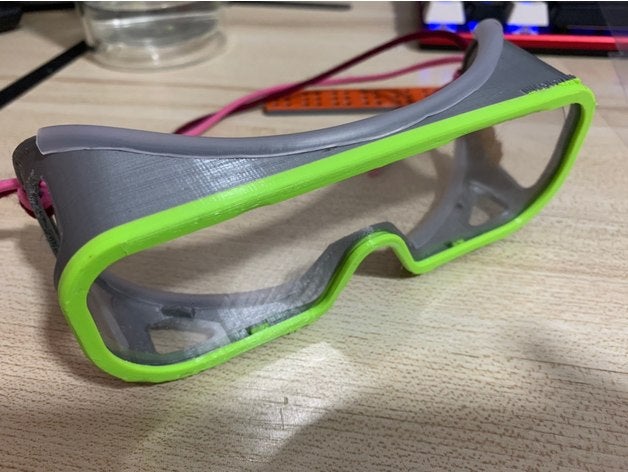 covid 19 Corona goggle 2019 ncov gözlük 3D print model - Mito3D