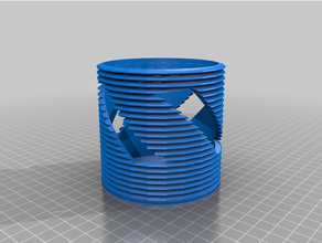 pencil cup bag cool design holder pen symetry 3d print model - Mito3D