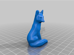 fox portachiavi keychain 3d print model - Mito3D