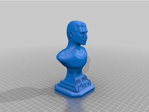 freddie mercury busto reina 3d print model - Mito3D