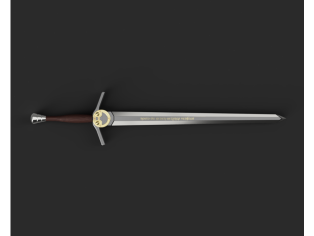 witcher geralt sword netflix series 3D print model - Mito3D