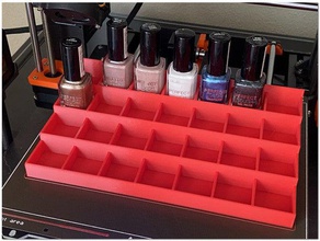 nail polish organizer box boxes nails 3d print model - Mito3D