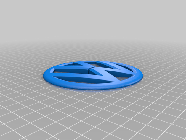 volkswagen logo 3D print model - Mito3D