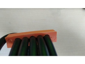 coaxial l'air plaie choke balun helper radio amateur l'antenne câble clip ham 3d print model - Mito3D