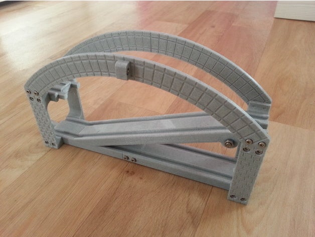 bois chemin fer pont pliant pliage 3D print model - Mito3D