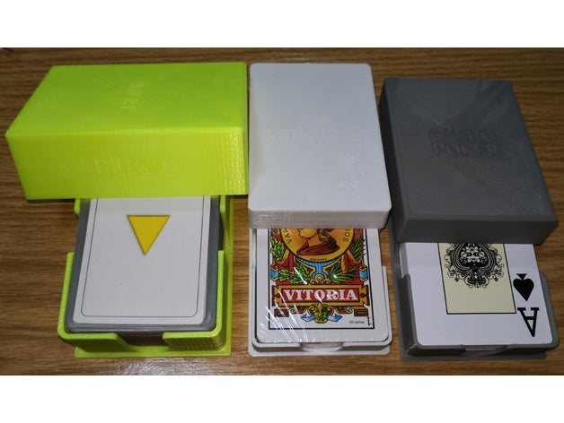 personalizzabile carte archiviazione card contenitore misura gioco openscad 3D print model - Mito3D