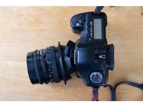 canon ef cuerpo hasselblad lente adaptador inclinación 3d print model - Mito3D