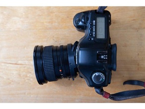 canon ef cuerpo mamiya 645 lente adaptador inclinación 3d print model - Mito3D