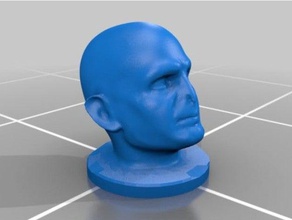 voldemort cabeza harry potter 3d print model - Mito3D