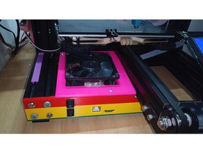 skr 13 case creality ender 3 80mm cooler 3d print model - Mito3D