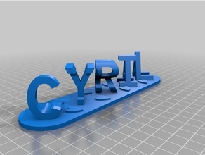 cyril customized 3d print model - Mito3D
