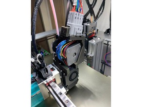 direct drive extruder 12pin quick connect e3d toolchanger release 3d print model - Mito3D