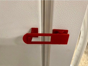 freezer kitchen latch frezer fridge lock 3d print model - Mito3D