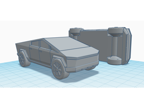 tesla cybertruck impressão mover rodas 3d print model - Mito3D