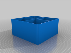 misura parametrica vassoio griglia 3d print model - Mito3D