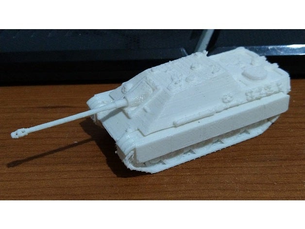 jagdpanther yüksek bölünmüş parçaları tank tankları 3D print model - Mito3D