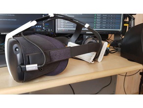 oculus quest head strap mount stärker remix nutzbare Teile 3d print model - Mito3D