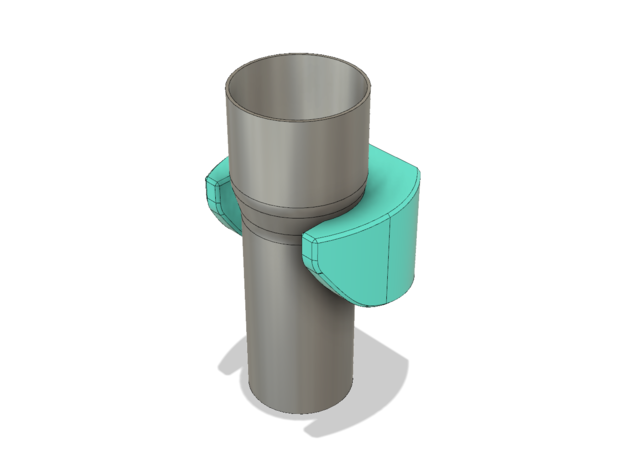 vacuum cleaner tube hanger bracket pipe wall mount 3D print model - Mito3D