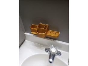 salle bains organisateur accessoires porte savon brosse dents dentifrice 3d print model - Mito3D