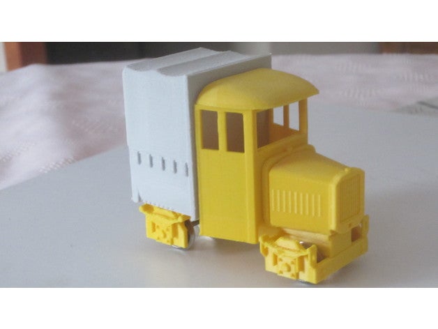 rail truck v2 - short covered narrow scale on30 3D print model - Mito3D
