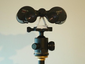 canon 8x30 vintage binocular adapter plate tripod headball 3d print model - Mito3D