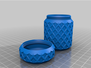 lattice jar box 3d print model - Mito3D