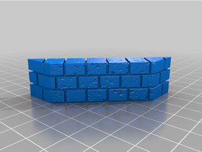 cut stone diagonal wall external 3d print model - Mito3D
